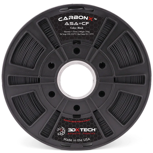 3DXTECH  CarbonX ASA+CF Black 1.75mm, 750g