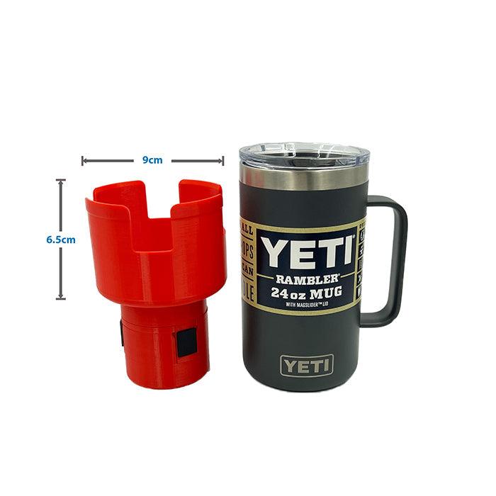 Expandable Car Cup Holder / Adapter (Adjustable) - Suitable for Yeti Rambler Mugs