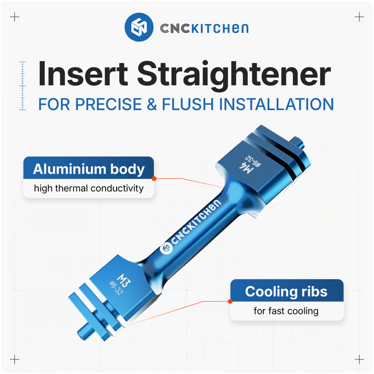 Insert Straightener Set M2 to M10