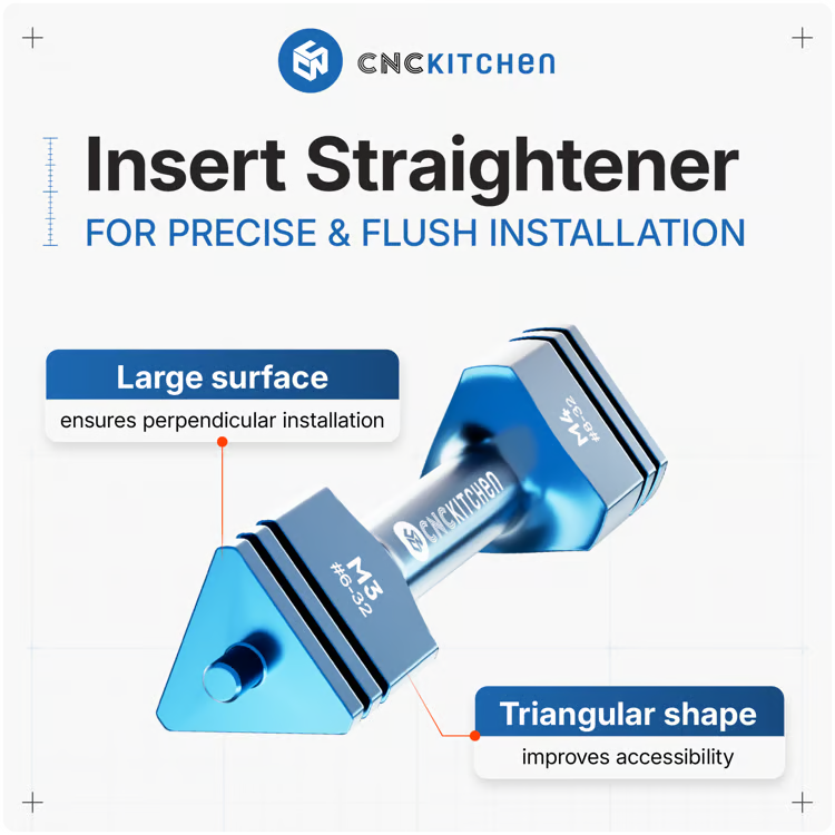 Insert Straightener Set M2 to M10
